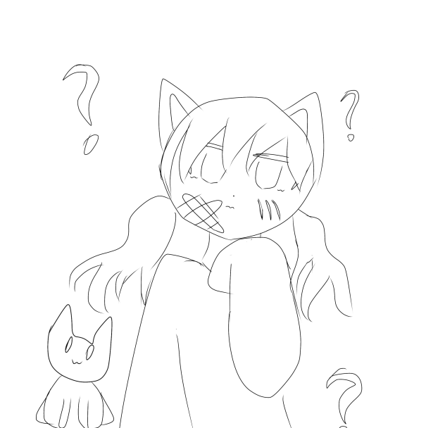 塗り絵ねこ
