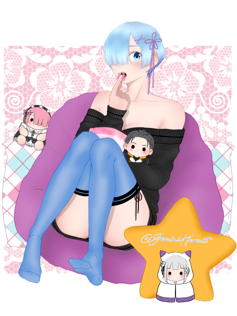 ReZero Rem and her plushies