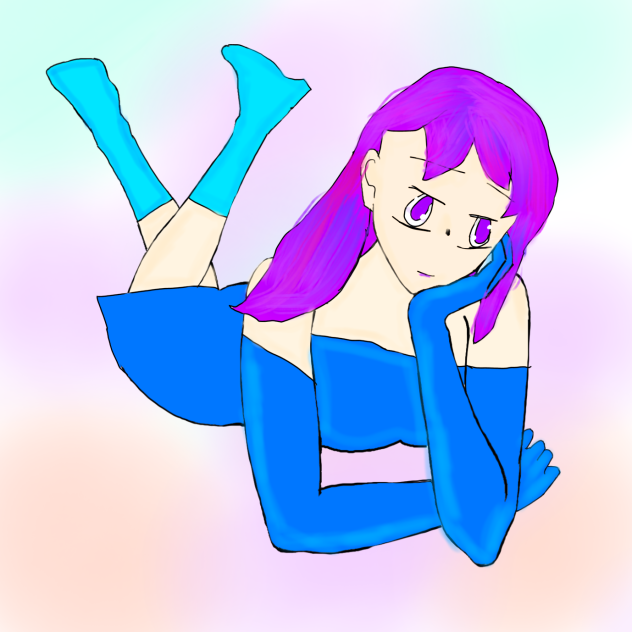 Laying Girl - ibisPaint