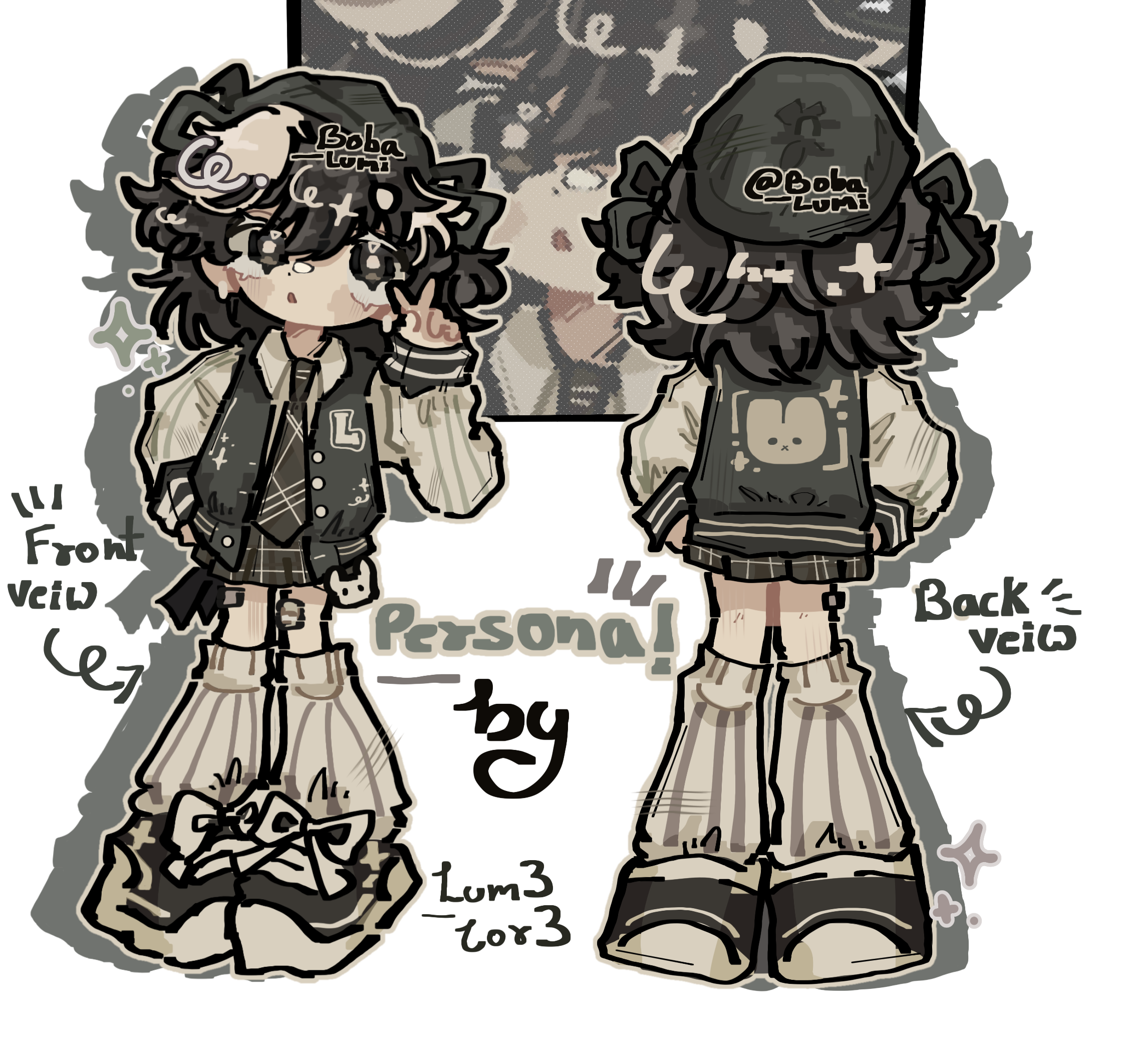 persona reference sheet (chibi) - ibisPaint