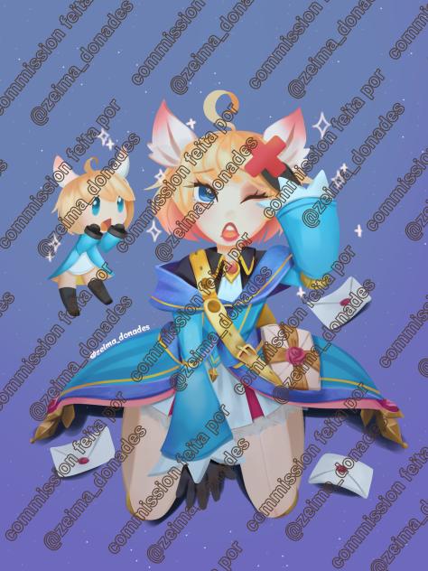Angela com skin de carteira I commission