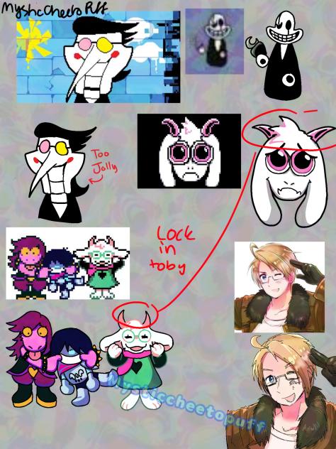 silly mostly deltarune doodles