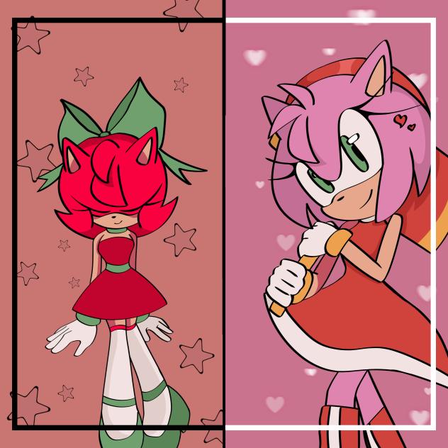 Amy Rose & Strawberry