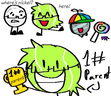 tennis ball is a great parent