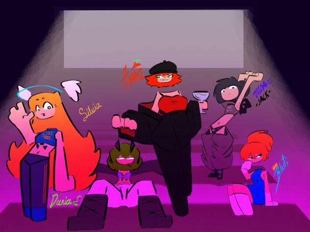 practicando trazos y mix de colores