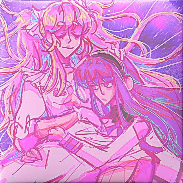 Madoka and Homura in my style
