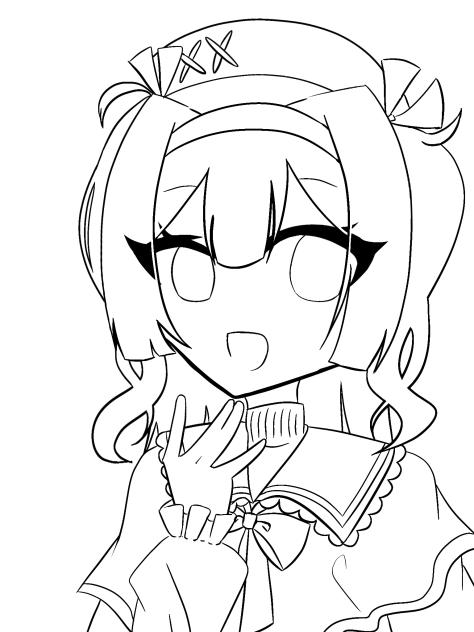 線画～