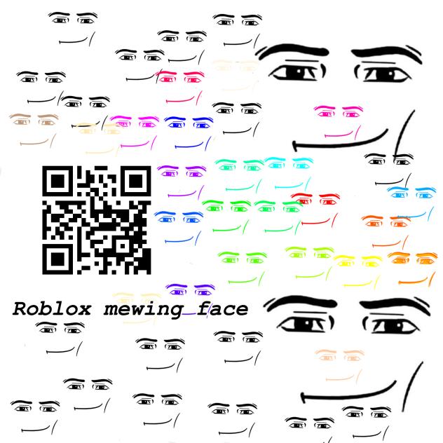 roblox mewing face - ibisPaint