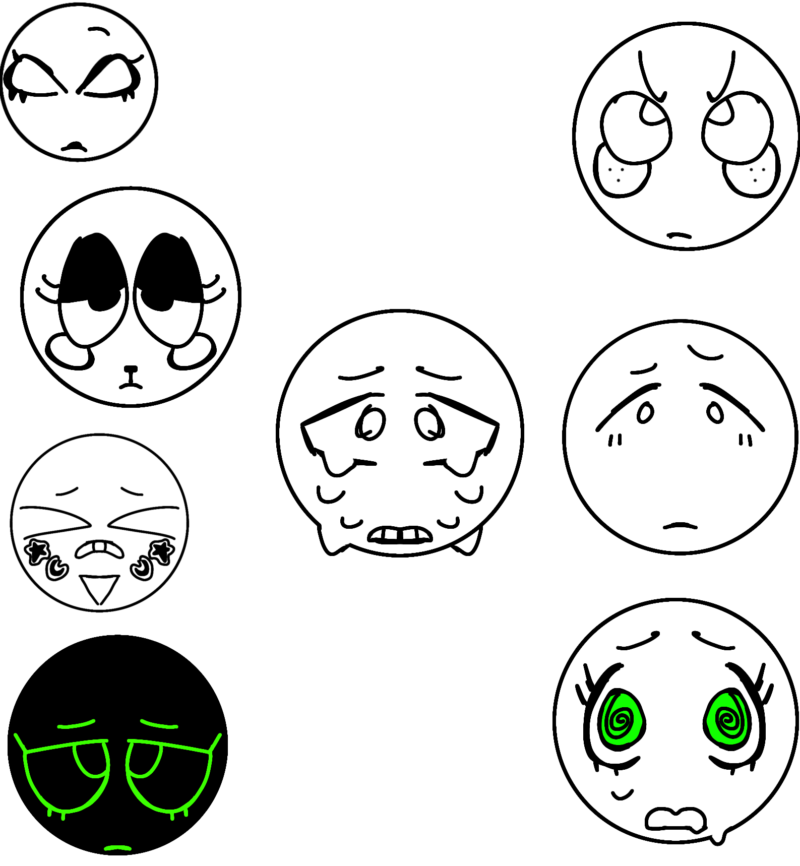 Faces I made - ibisPaint