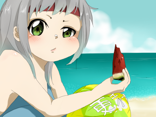 海と西瓜