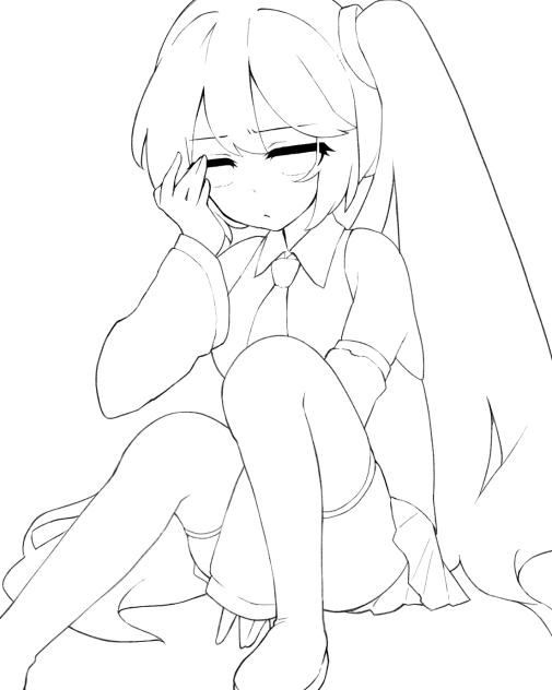 亞北ネル塗り絵