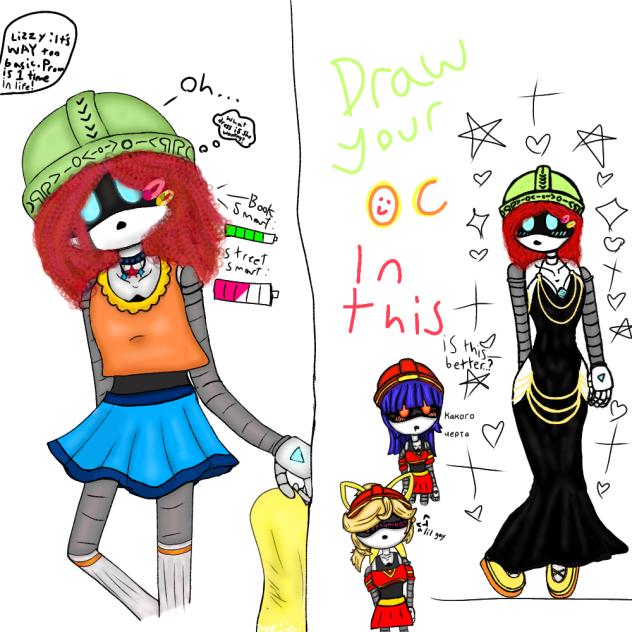 Draw your OC in this. Jenny worker drone