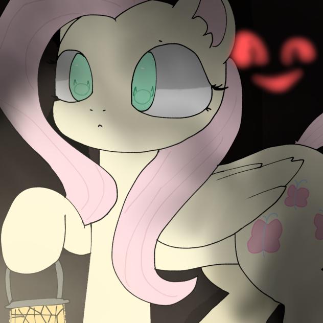 My little amneisa - fluttershy lamp