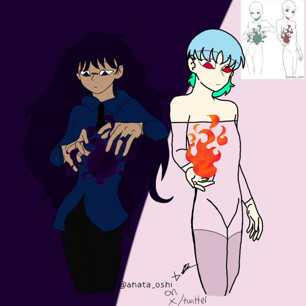 the dark x the light