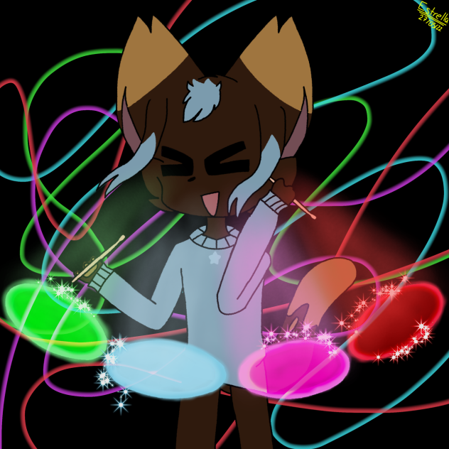 Drumming like hell a lot