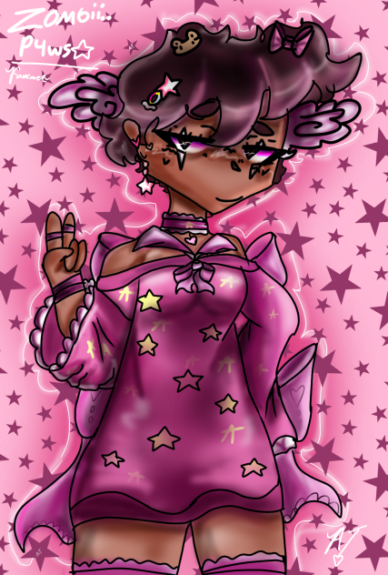 fanart for zombii p4ws hope he see's thi