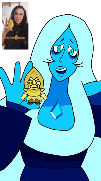 yellow diamond labubu