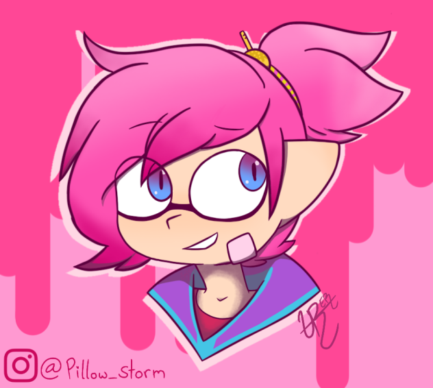 Human Hair Style Pink