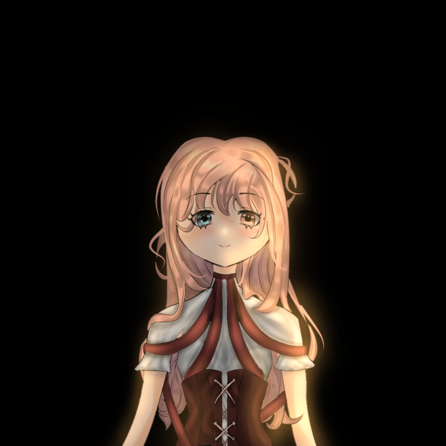 my sketch of a girl coloured ^_^