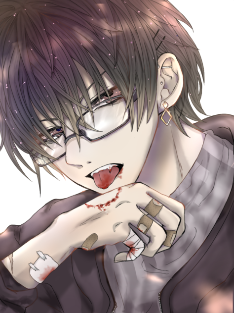 メガネ×吸血鬼