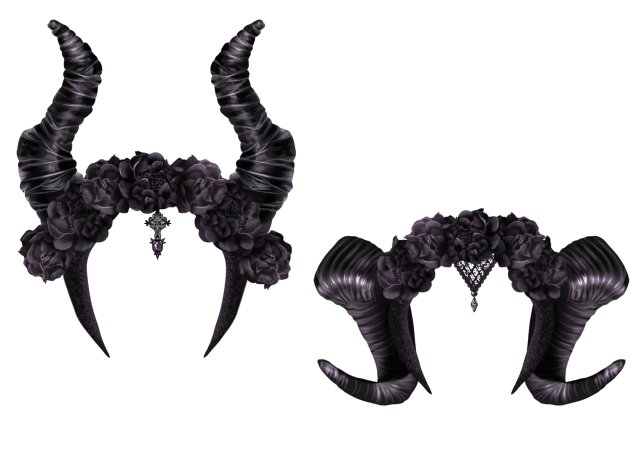Gothic horns head accessories