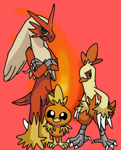 Torchic, Combusken and Blaziken!