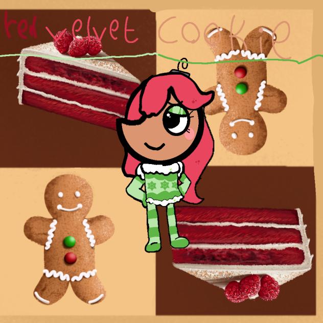 red Velvet cookie ginger skin