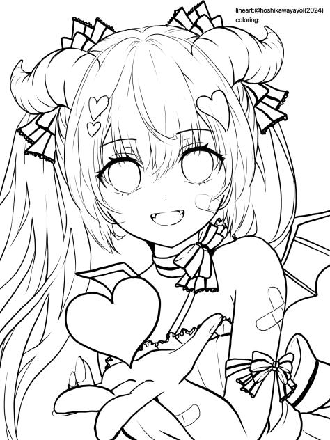 デビミク(ぬりえ)