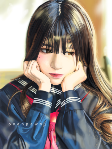 portrait of cute girl