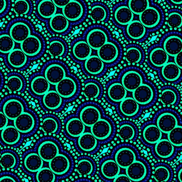 blue japenese pattern