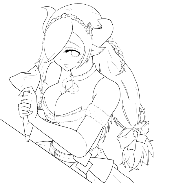 【線画】団長ちゃんへ🎁