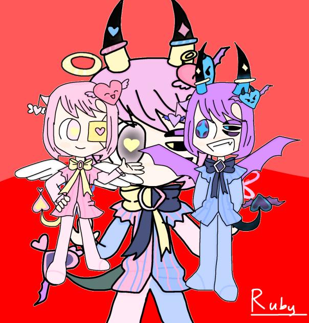 Engel and devil