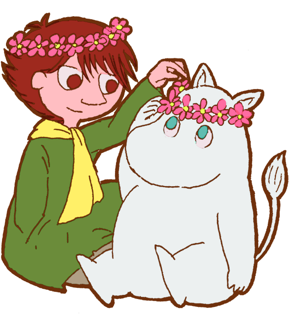 ムーミンとスナフキン