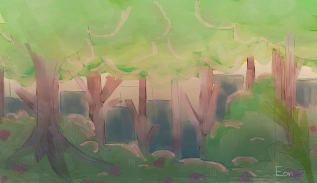 in the trees . . .