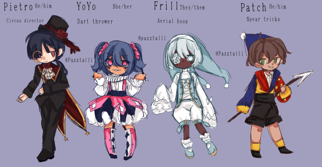 Side characters for OC story