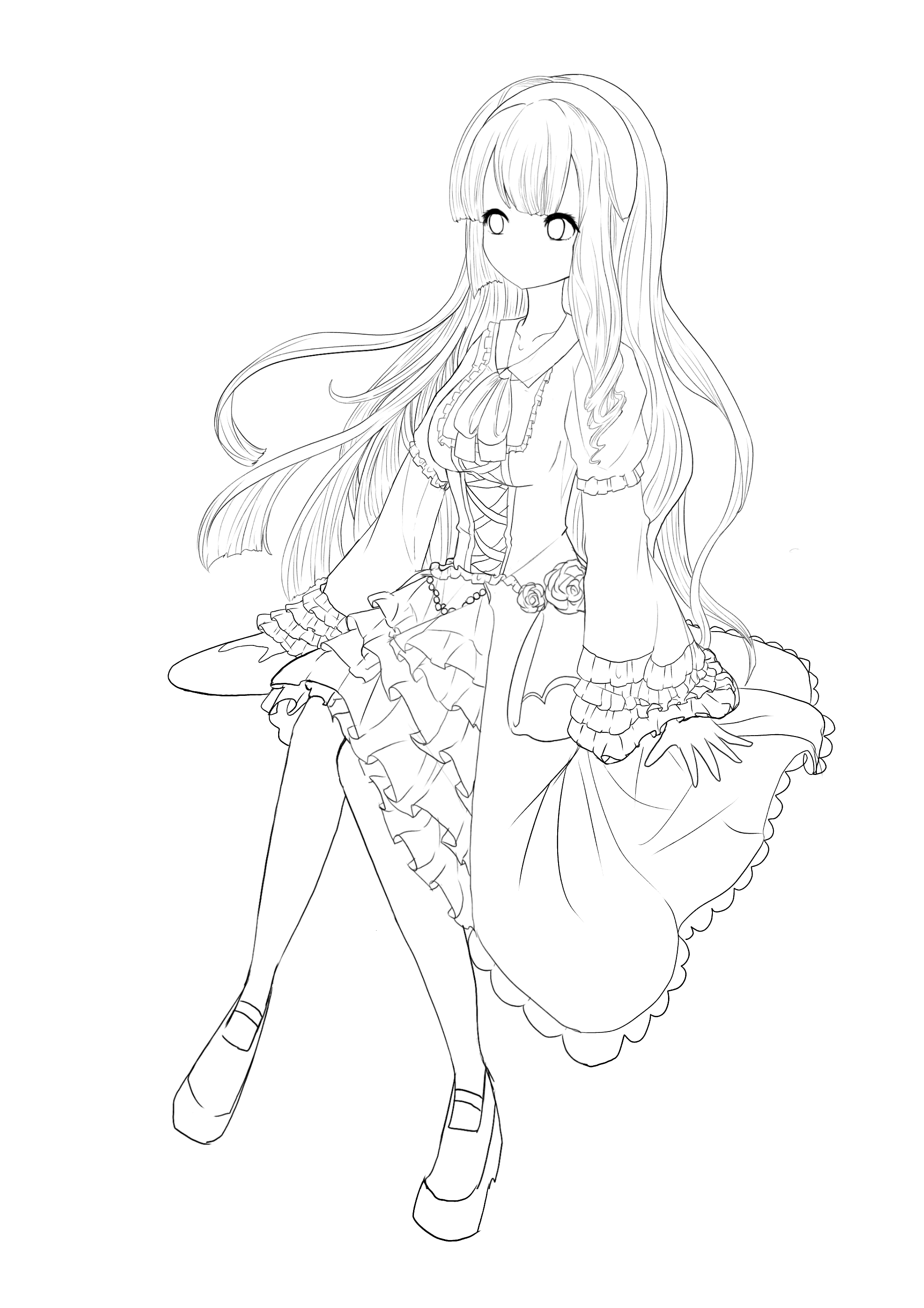 塗り絵 ドッペルちゃん2（塗り絵） - ibisPaint