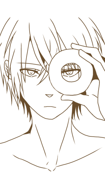 赤司でドーナツホール、トレスしてみた、塗ってください