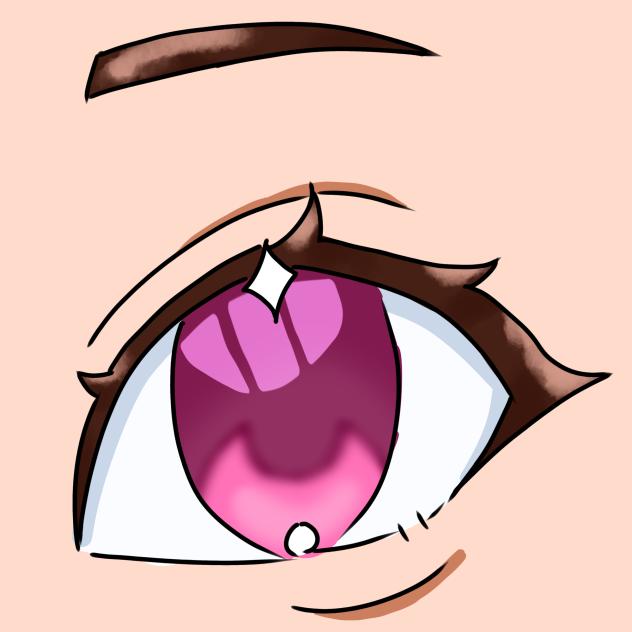 自分でぬったおめめ
