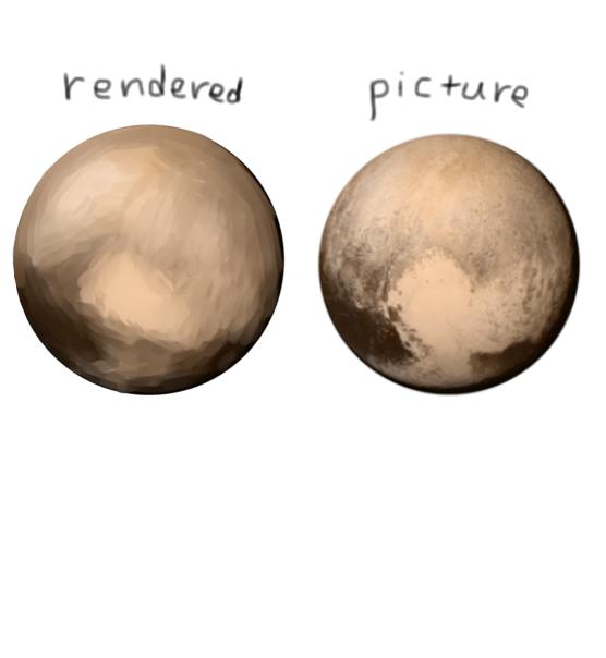 rendered pluto - ibisPaint