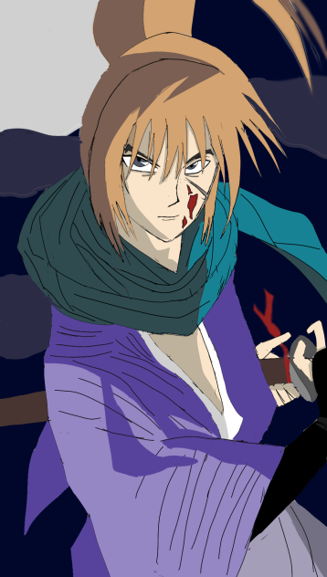 drawing Kenshin Himura (Ruroni Kenshin )