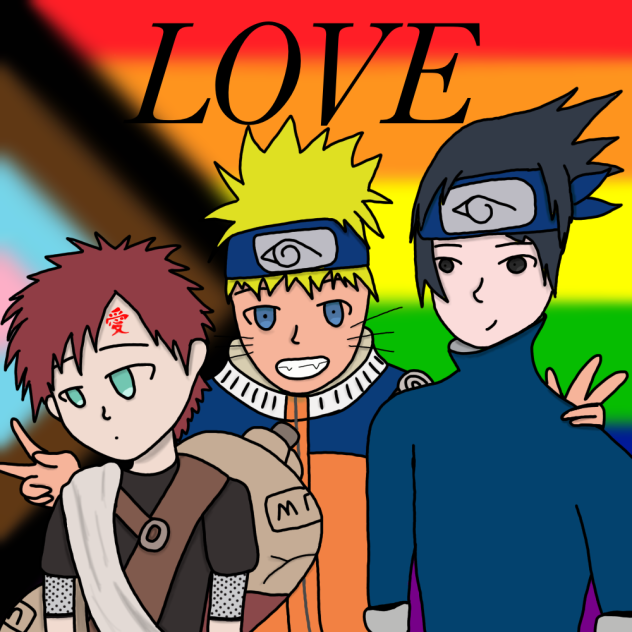 Pride #Naruto x Saskue x Gaara # Love