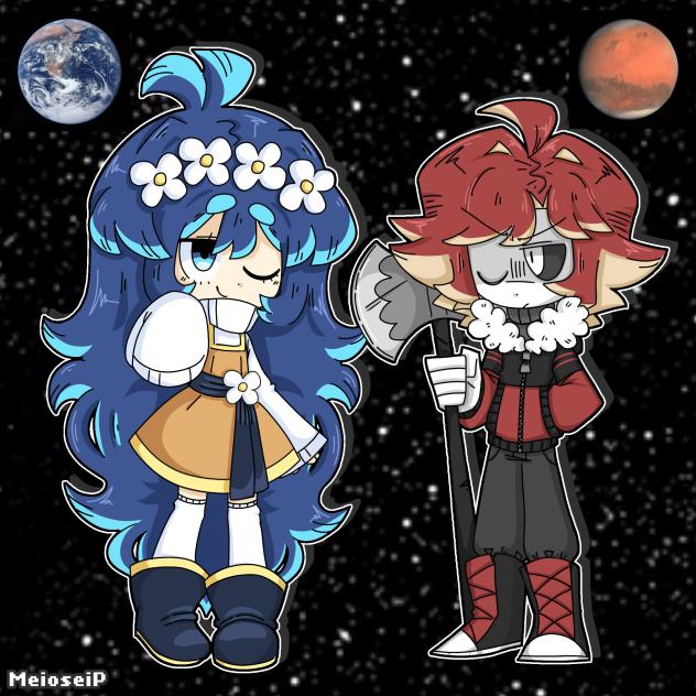 Earth and Mars humanizations!☆