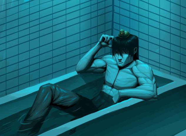 bathtub man