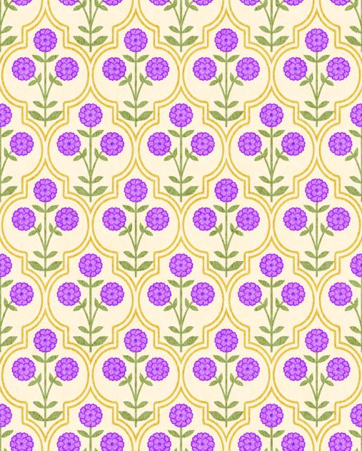 Mughal floral pattern 4