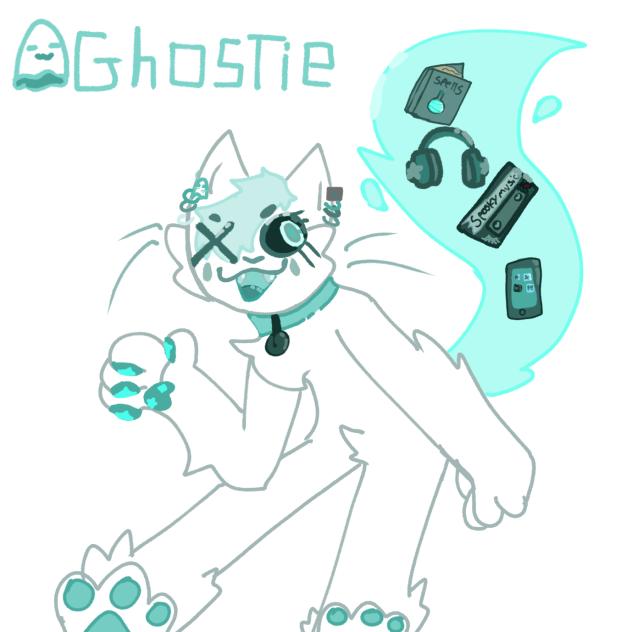 Ghost cat redesign! - ibisPaint