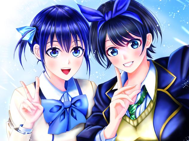 水瀬渚　更科瑠夏　ファンアート