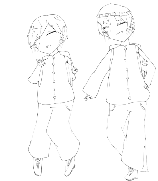呪鬼ーのろいおにー 線画