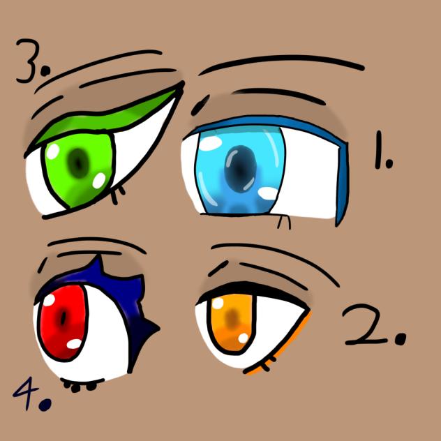 Four different eye styles