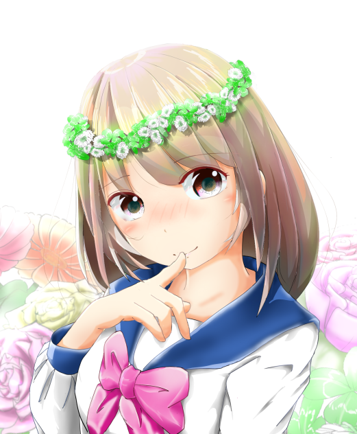 シロツメクサの冠