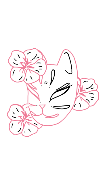 Cat mask tattoo
